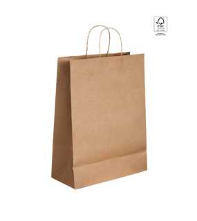 Papierová taška (240 x 310 x 90 mm) > prírodná