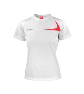 Dámske tričko (SPIRO LADIES DASH TRAINING SHIRT) > biela / červená > L