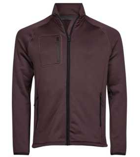 Unisex bunda (Tee Jays Stretch Fleece Jacket) > červená (grape) > S