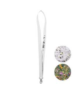 Šnúrka na krk so semienkami > biela