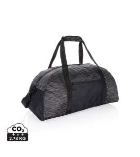 Reflexná víkendová taška z RPET AWARE > čierna