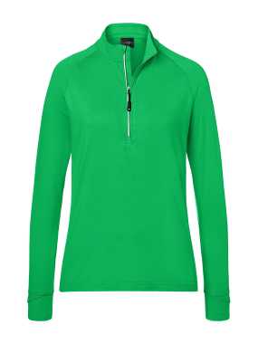 Dámske tričko(JN Ladies Sports Shirt Halfzip) > zelená (fern) > XS