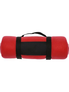 Fleece deka > červená (160 x 125 cm)