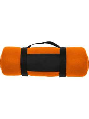 Fleece deka > oranžová (160 x 125 cm)