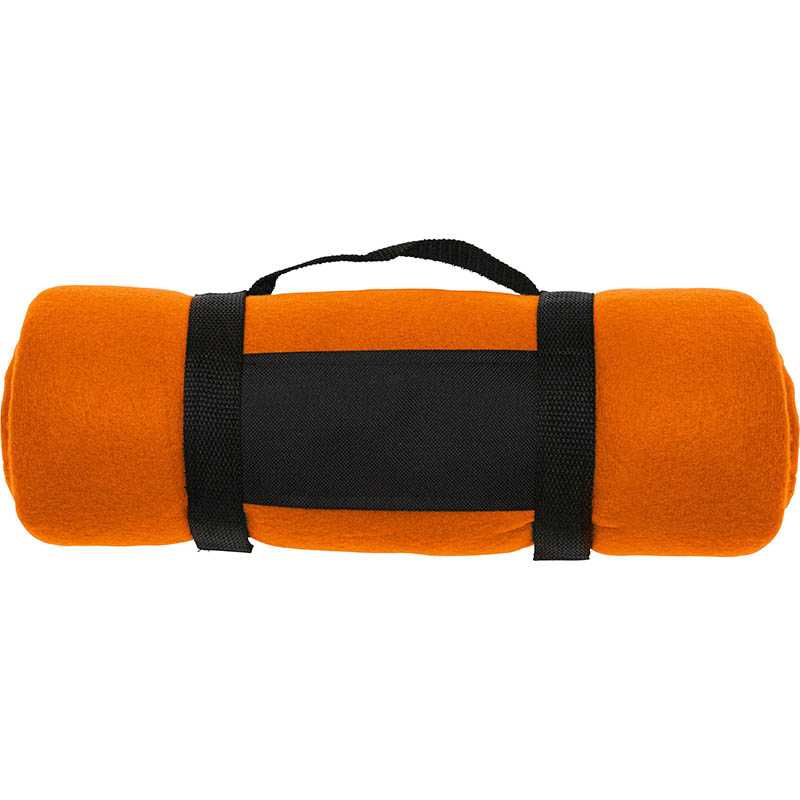 Fleece deka > oranžová (160 x 125 cm)