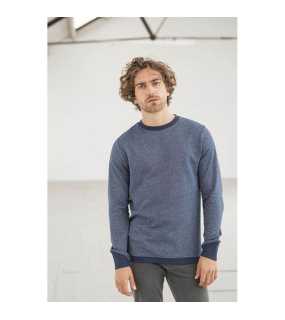 Unisex mikina (Ecologie GALAPAGOS REGEN SWEATSHIRT) > červená (burgundy) / biela > XS