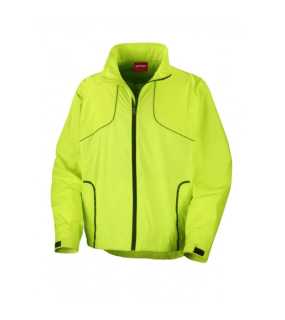Unisex bunda (SPIRO UNISEX CROSSLITE TRAIL AND TRACK JACKET) > biela (neonlime) > L