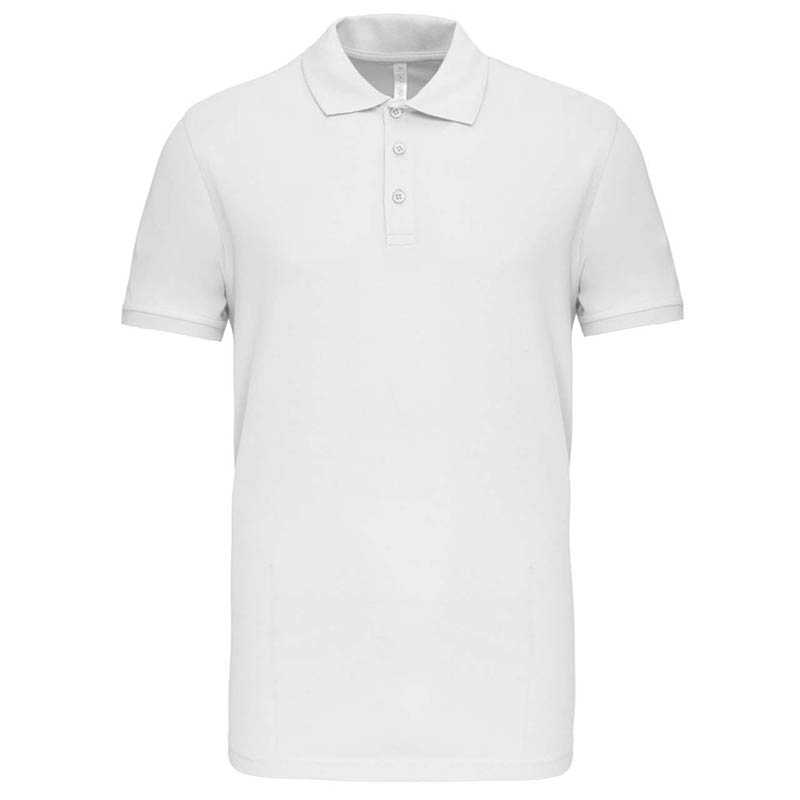 Pánska polokošeľa (KARIBAN SHORT SLEEVE POLO SHIRT) > biela > 2XL