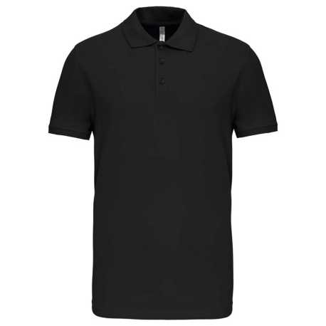 Pánska polokošeľa (KARIBAN SHORT SLEEVE POLO SHIRT) > čierna > S