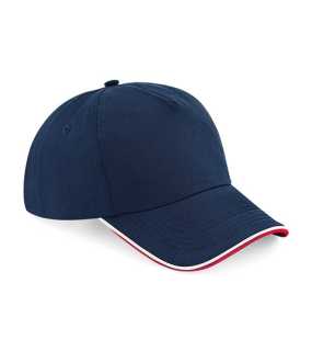 5 panelová unisex šiltovka(BF 5 Panel Cap)>modrá/červená(french navy/classic red)