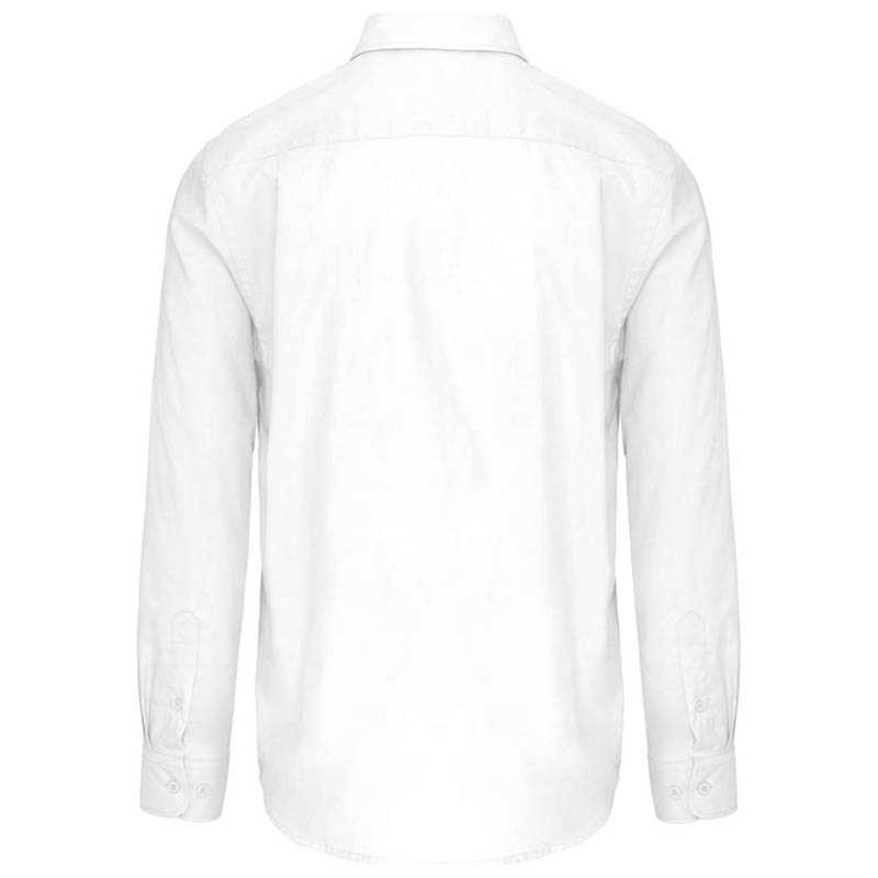 Pánska košeľa (KARIBAN MENS LONG SLEEVE SHIRT) > biela > L