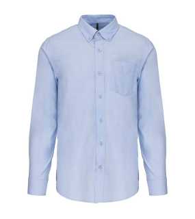 Pánska košeľa (KARIBAN MENS LONG SLEEVE SHIRT) > modrá (oxford) > M