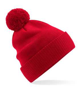 Unisex čiapka (Beechfield Organic Cotton Snowstar Beanie) > červená(classic)