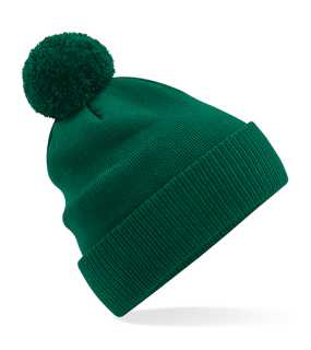Unisex čiapka (Beechfield Organic Cotton Snowstar Beanie) > zelenná (bottle)