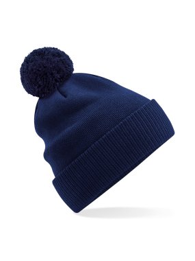 Unisex čiapka (Beechfield Organic Cotton Snowstar Beanie) > modrá (oxford navy)