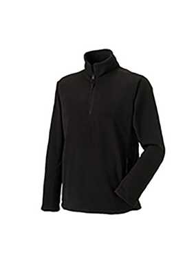 Pánska fleece mikina(Quarter Zip Outdoor Fleece RUSSELL) > čierna > XS