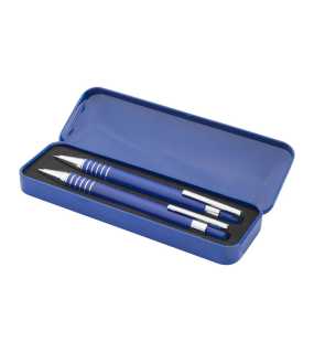 Sada guľôčkového pera a mechanickej ceruzky > modrá
