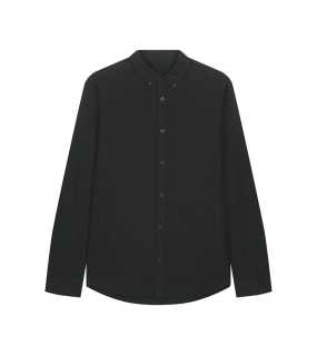 Pánska košeľa (STANLEY\STELLA Stanley Oxford Shirt) > čierna > M