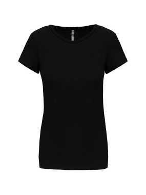 Dámske tričko (KARIBAN LADIES' SHORT-SLEEVED CREW NECK T-SHIRT) > čierna > 2XL