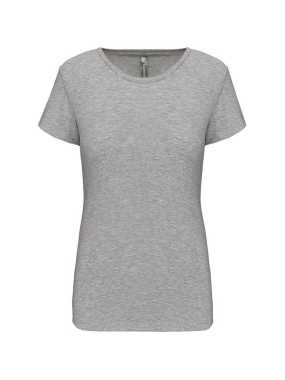 Dámske tričko (KARIBAN LADIES' SHORT-SLEEVED CREW NECK T-SHIRT)>šedá (light heather)>L