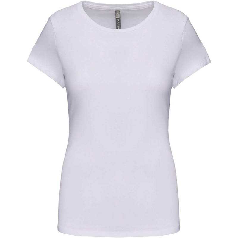 Dámske tričko (KARIBAN LADIES' SHORT-SLEEVED CREW NECK T-SHIRT) > biela > M