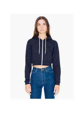 Dámska mikina (AA WOMEN'S FLEX FLEECE CROPPED ZIP HOODED SWEATSHIRT)>modrá (navy)>M