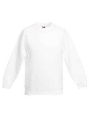 Detská mikina (FRUIT OF THE LOOM Kids Set-In Sweat ) > biela > 3/4