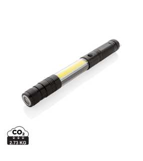 Veľké teleskopické svietidlo s COB > čierna