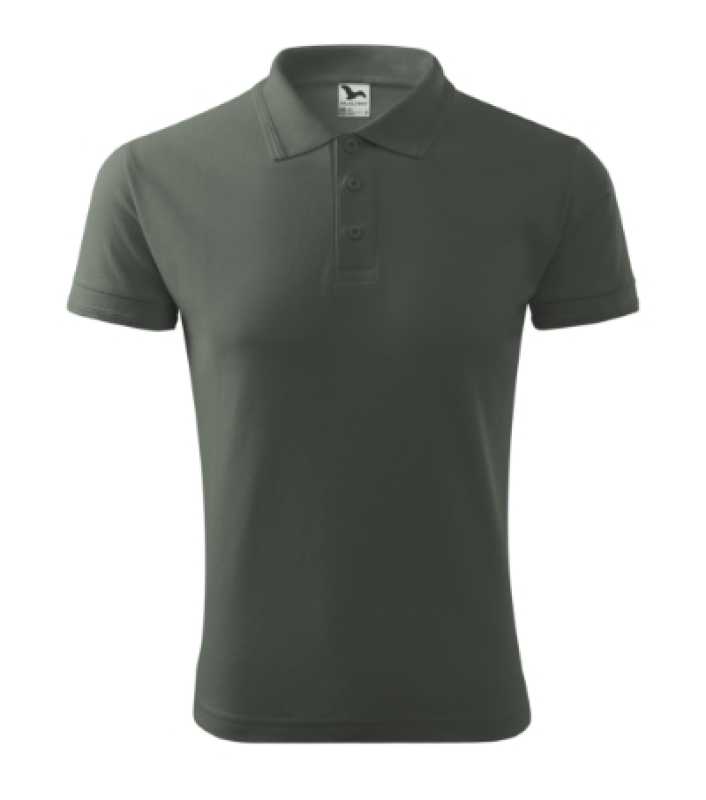 Unisex polokošeľa (MALFINI Pique 200) > šedá (tmavá bridlica) > XL