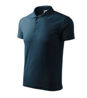 Unisex polokošeľa (MALFINI Pique 200) > modrá (tmavo) > L