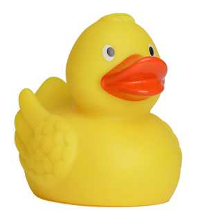 Kačička do vane (MBW Squeaky duck classic) > žltá / oranžová > 8,5 cm