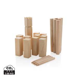 Herná sada Kubb z dreva > hnedá