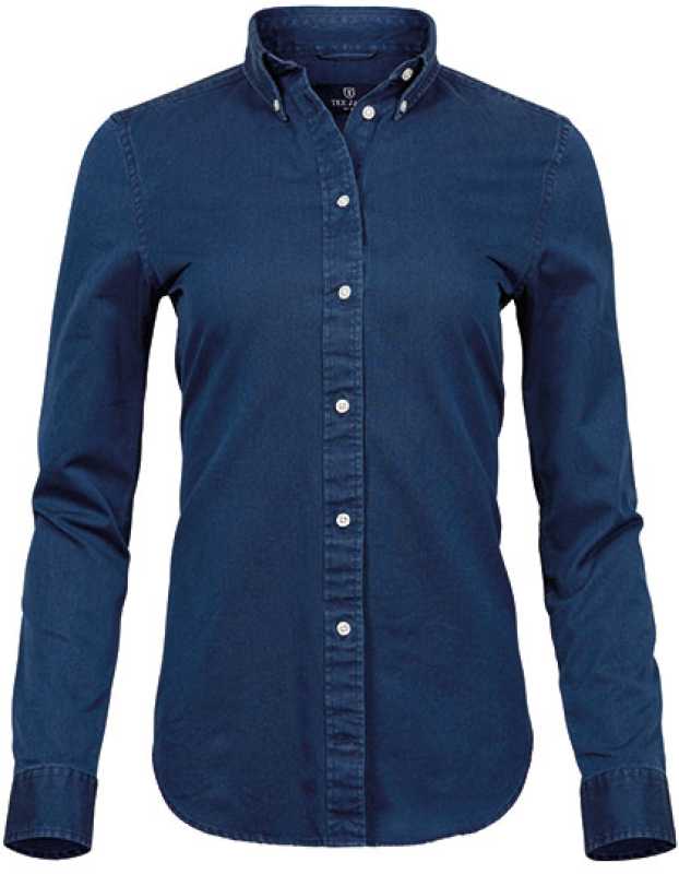 Dámska košela (Tee Jays Womens Casual Twill Shirt) > modrá (indigo) > XL