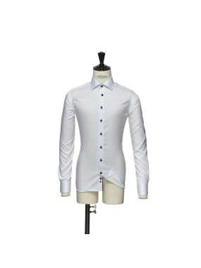 Pánska košeľa (James Harvest SHIRT RED BOW 20) > biela / modrá (navy) > S