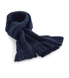 Unisex šál (Beechfield Classic Knitted Scarf) > modrá (french navy) > 152X18 CM