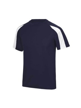 Detské tričko (Just Cool KIDS CONTRAST COOL T) > modrá(french navy) / biela(arctic) > M