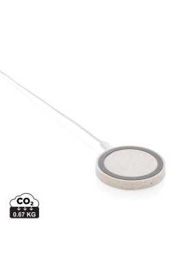 Bezdrôtová nabíjačka 5W z pšeničnej slamy > hnedá