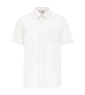 Pánska košeľa (KARIBAN ACE MENS SHORT SLEEVE POPLIN SHIRT) > biela > L