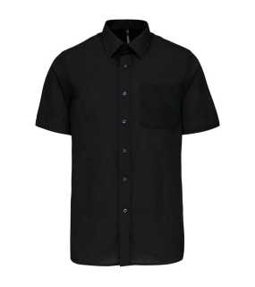 Pánska košeľa (KARIBAN ACE MENS SHORT SLEEVE POPLIN SHIRT) > čierna > L