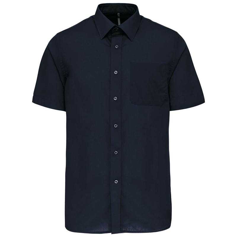 Pánska košeľa (KARIBAN ACE MENS SHORT SLEEVE POPLIN SHIRT) > modrá (navy) > 3XL