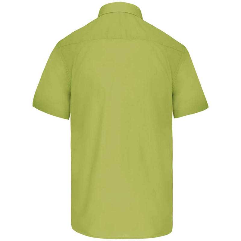 Pánska košeľa (KARIBAN ACE MENS SHORT SLEEVE POPLIN SHIRT)>zelená (burnt lime)>L