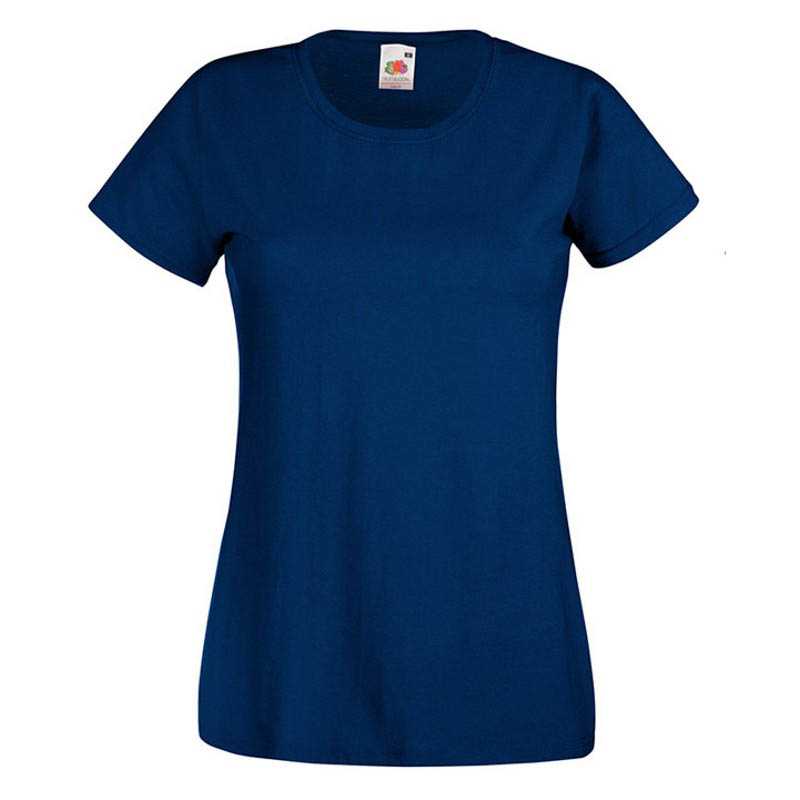 Dámske tričko (FRUIT OF THE LOOM Lady-Fit Valueweight T) > modrá (navy) > M