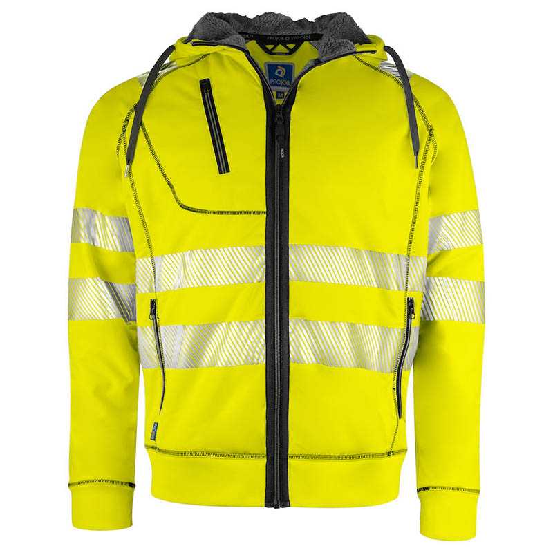Pánska bunda (PROJOB HOODJACKET EN ISO 20471 CL. 3/2) > žltá / čierna > 4XL