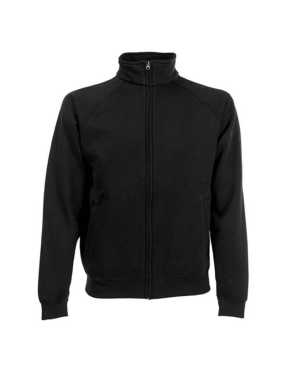 Pánska mikina (FRUIT OF THE LOOM Sweat Jacket ) > čierna > XL