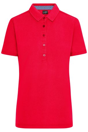 Dámska polokošeľa (DAIBER Ladies Polo) > červená / modrá / biela > S
