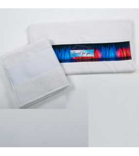 Uterák so sublimačnou bordúrou (Olima OLIMA TOWEL WITH SUBLIMATION BORDURE) > biela>50X100