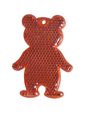 Reflexný prívesok  (MBW Reflector, bear) > červená