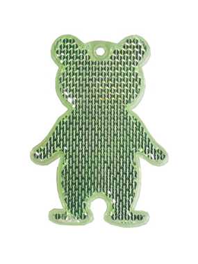 Reflexný prívesok  (MBW Reflector, bear) > zelená (lime)