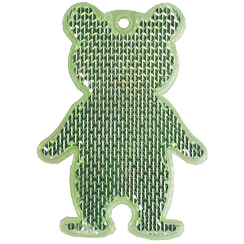 Reflexný prívesok  (MBW Reflector, bear) > zelená (lime)