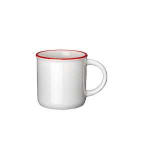 Keramická šálka > červená